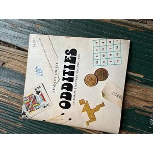 Vintage 1978 Readers Digest Oddities Puzzles Words Pictures Figures Booklet